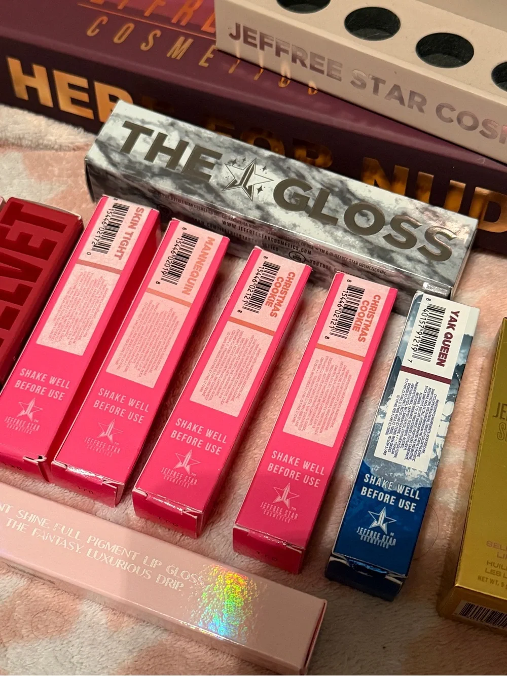 Jeffree Star Cosmetics Lipstick, Gloss, and Holder Bundle
